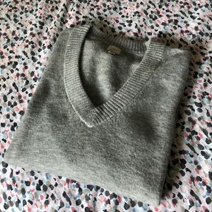 A New Day Gray V-neck Sweater